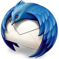 Il logo di mozilla thunderbird